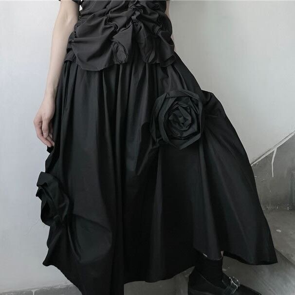 Rose Three-dimensional Volume Skirt【TR1458】
