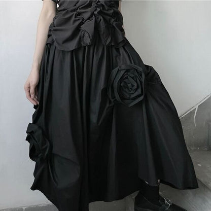 Rose Three-dimensional Volume Skirt【TR1458】