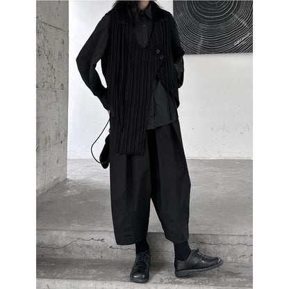 Asymmetry Stripe Vest【TR3240】