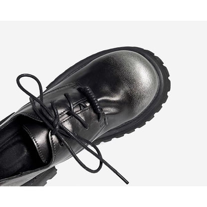 Distressed Leather Derby Shoes【TR3410】