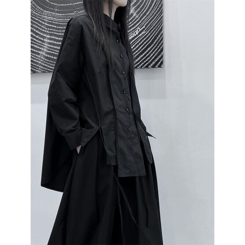 Hem-Slit Nichi Collared Shirt【TR3107】