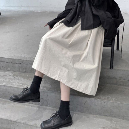 A-Line High-Waist Skirt【TR3164】