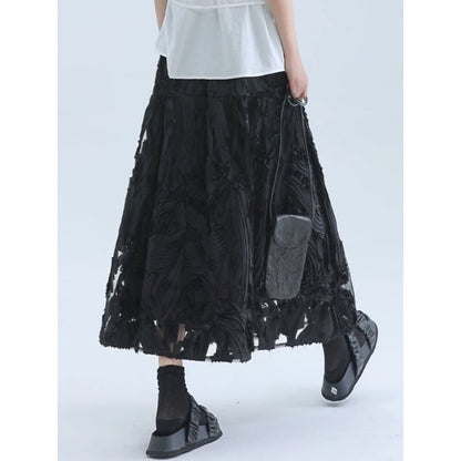 Flower Mesh Skirt【TR3181】