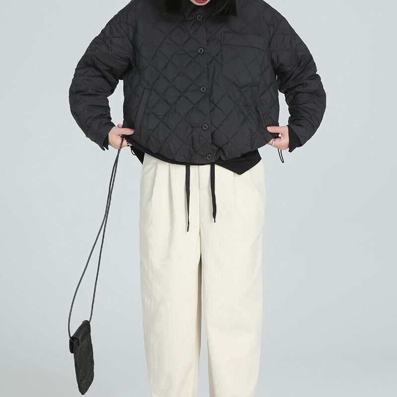 Quilting Drawstring Jacket【TR3253】