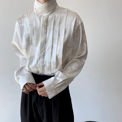 Glossy Flower Slice Shirt【TR3070】