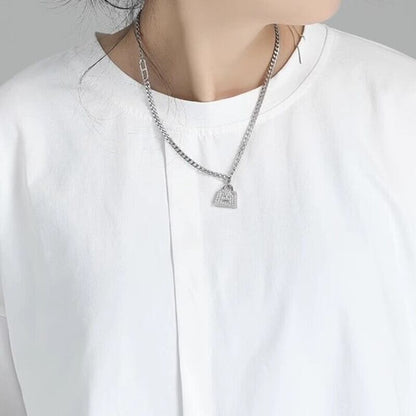Asymmetry No-Collar Collared Shirt【TR3137】