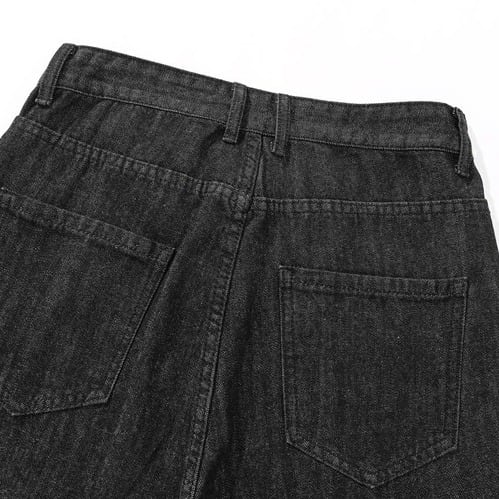 〈Unisex〉Patchwork Straight Jeans【TR1172】