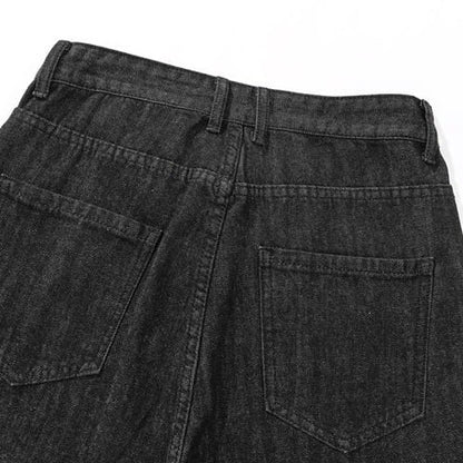 〈Unisex〉Patchwork Straight Jeans【TR1172】
