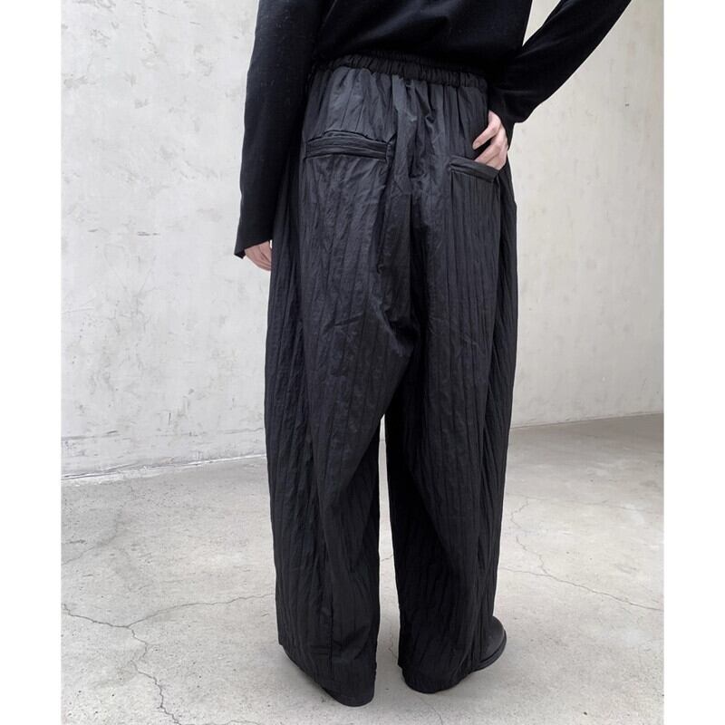 Embossed Pleats Loose Pants【TR3192】