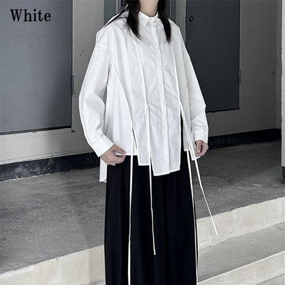Hem-Slit Nichi Collared Shirt【TR3107】