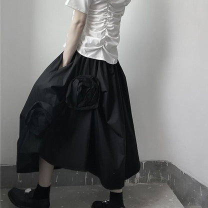 Rose Three-dimensional Volume Skirt【TR1458】