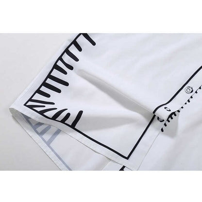 〈Unisex〉Graffiti Print Shirt【TR1037】