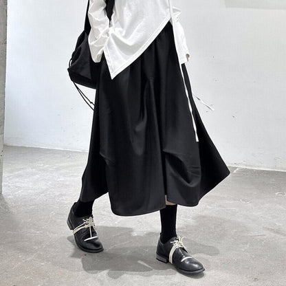 Drape High-Waist Skirt【TR3155】