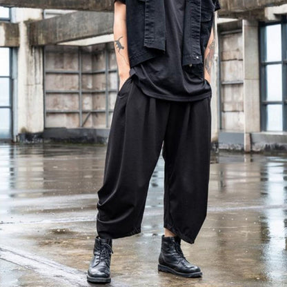 Gathered Hem Cropped Pants【TR3309】