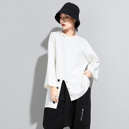 Loose Split casual Shirt【TR1277】