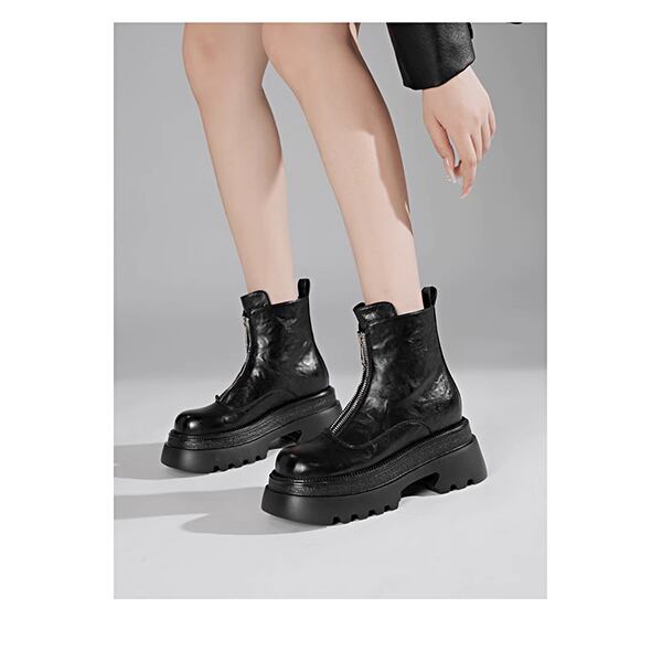 Front Zipper Martin Boots【TR3385】