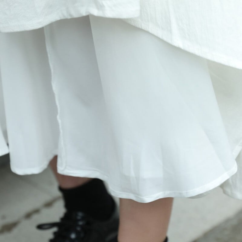 Asymmetry Gather Flare Skirt【TR3168】
