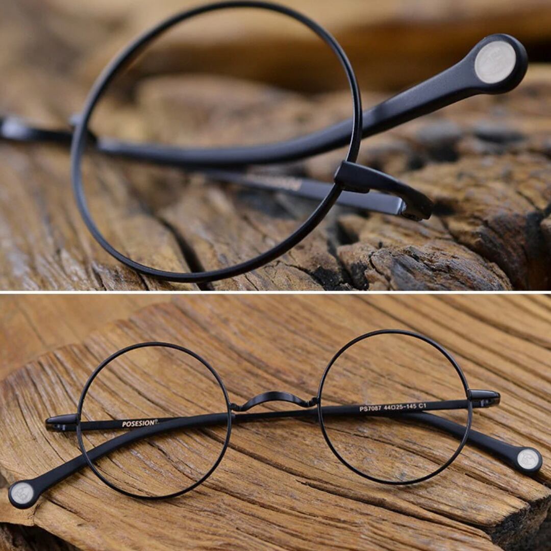 Vintage Round Metal Frame Glasses【TR2569】
