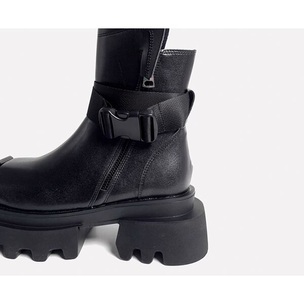 Square toe Combat Boots【TR3384】