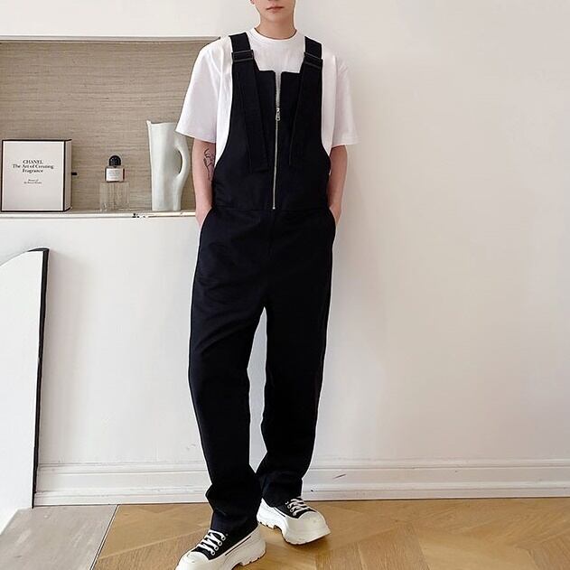 Center Straight Cotton Overall【TR2474】