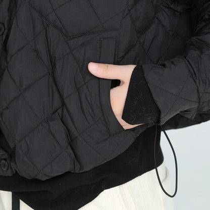 Quilting Polo-Neck Jacket【TR3247】
