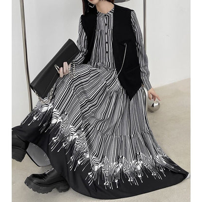 Tiered Fluffily All-in-one Dress【TR0506】