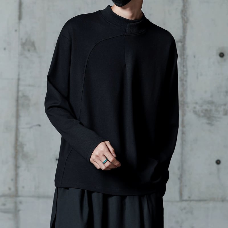 Curved Panel Long-sleeve T-shirt【TR3331】