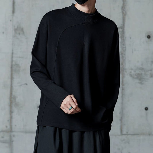 Curved Panel Long-sleeve T-shirt【TR3331】