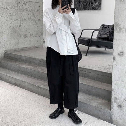 Loose Button Collared Shirt【TR3122】