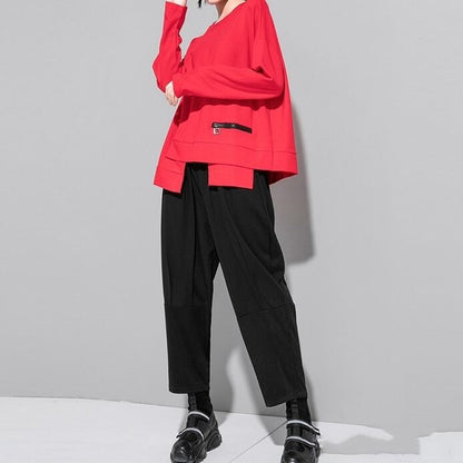 Nichi Pullover Asymmetry Shirt【TR3064】