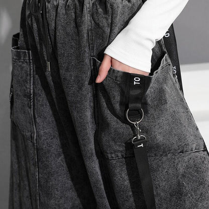 〈Unisex〉Pocket Denim Wide Pants【TR3036】