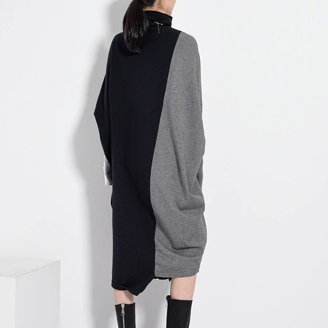 Turtleneck All-in-one Dress【TR1147】