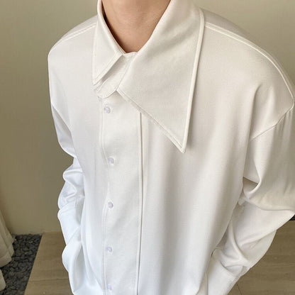 Nichi-botton Asyme Shirt【TR1446】