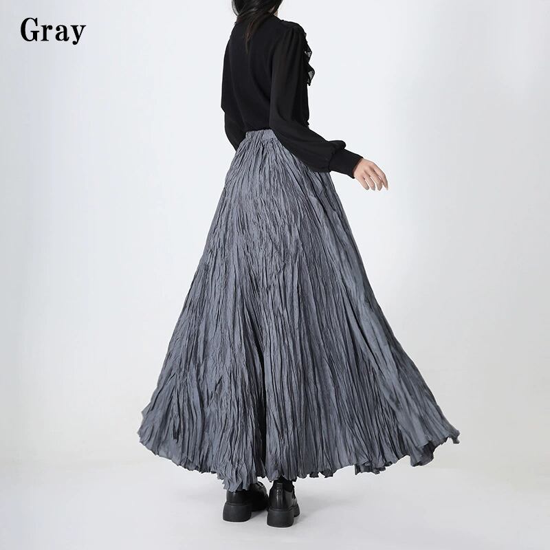 Crinkle Flare Skirt【TR3183】