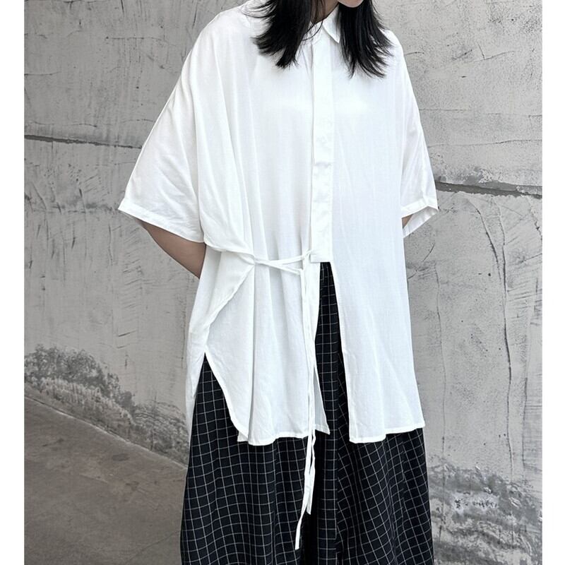 Long Slit Ovresize Collared Shirt【TR3103】