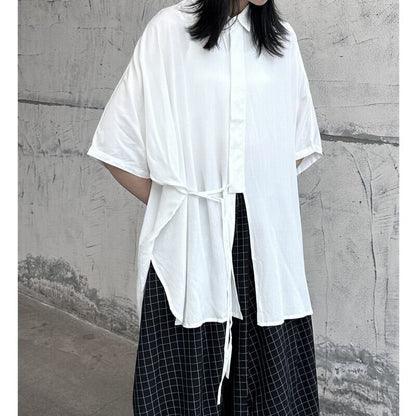 Long Slit Ovresize Collared Shirt【TR3103】