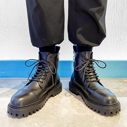 Lace-up Leather Boots【TR1296】