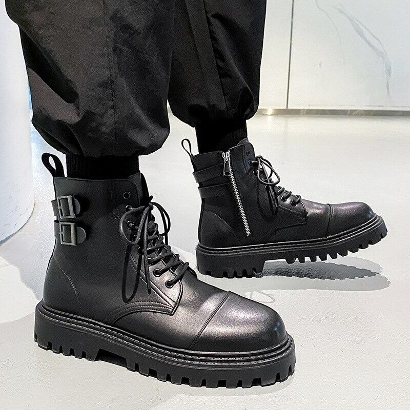 Lace-up Leather Boots【TR1296】