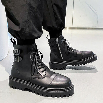 Lace-up Leather Boots【TR1296】