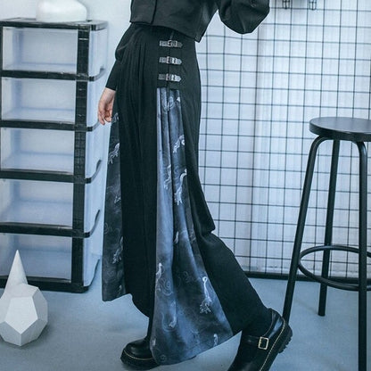 〈Unisex〉Patchwork Wide Pants【TR1168】