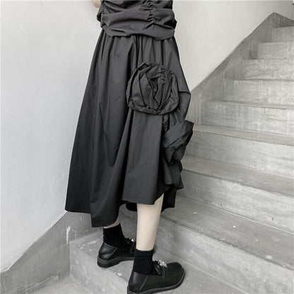 Rose Three-dimensional Volume Skirt【TR1458】