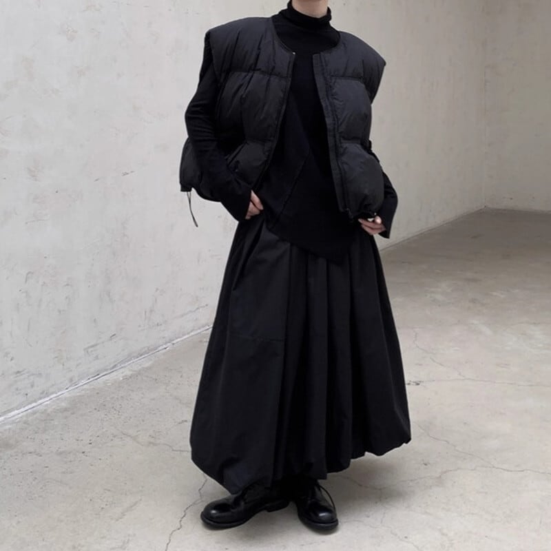 Quilting Round-Neck Jacket Vest【TR3233】