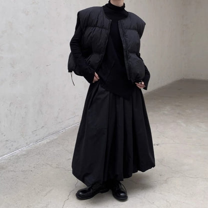 Quilting Round-Neck Jacket Vest【TR3233】