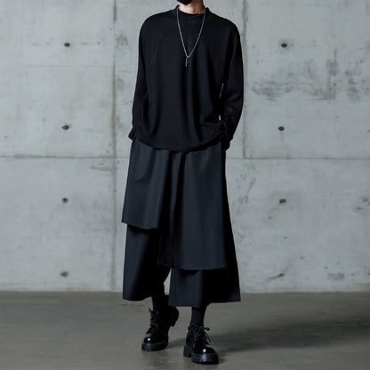 Curved Panel Long-sleeve T-shirt【TR3331】