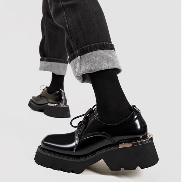 Square Toe Derby Shoes【TR3392】