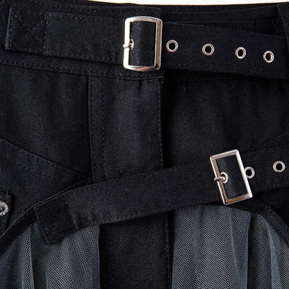 Mesh Tulle Belt Skirt【TR1308】