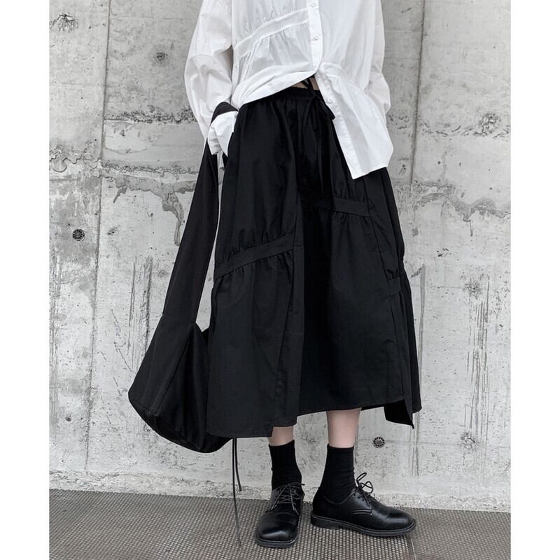 Asymmetry Gather Skirt【TR3163】