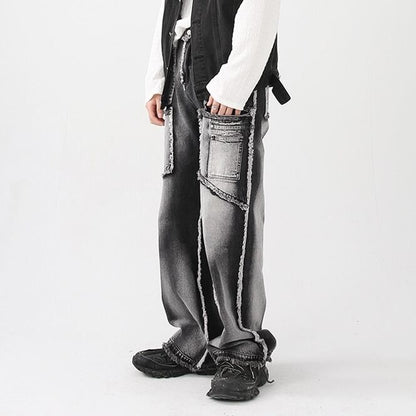 Faded Vintage Denim Pants【TR0483】