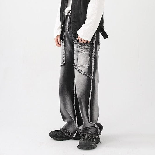 Faded Vintage Denim Pants【TR0483】