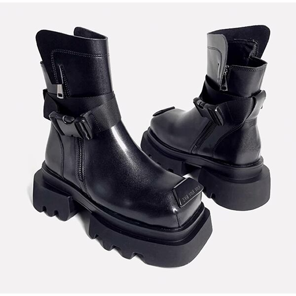 Square toe Combat Boots【TR3384】